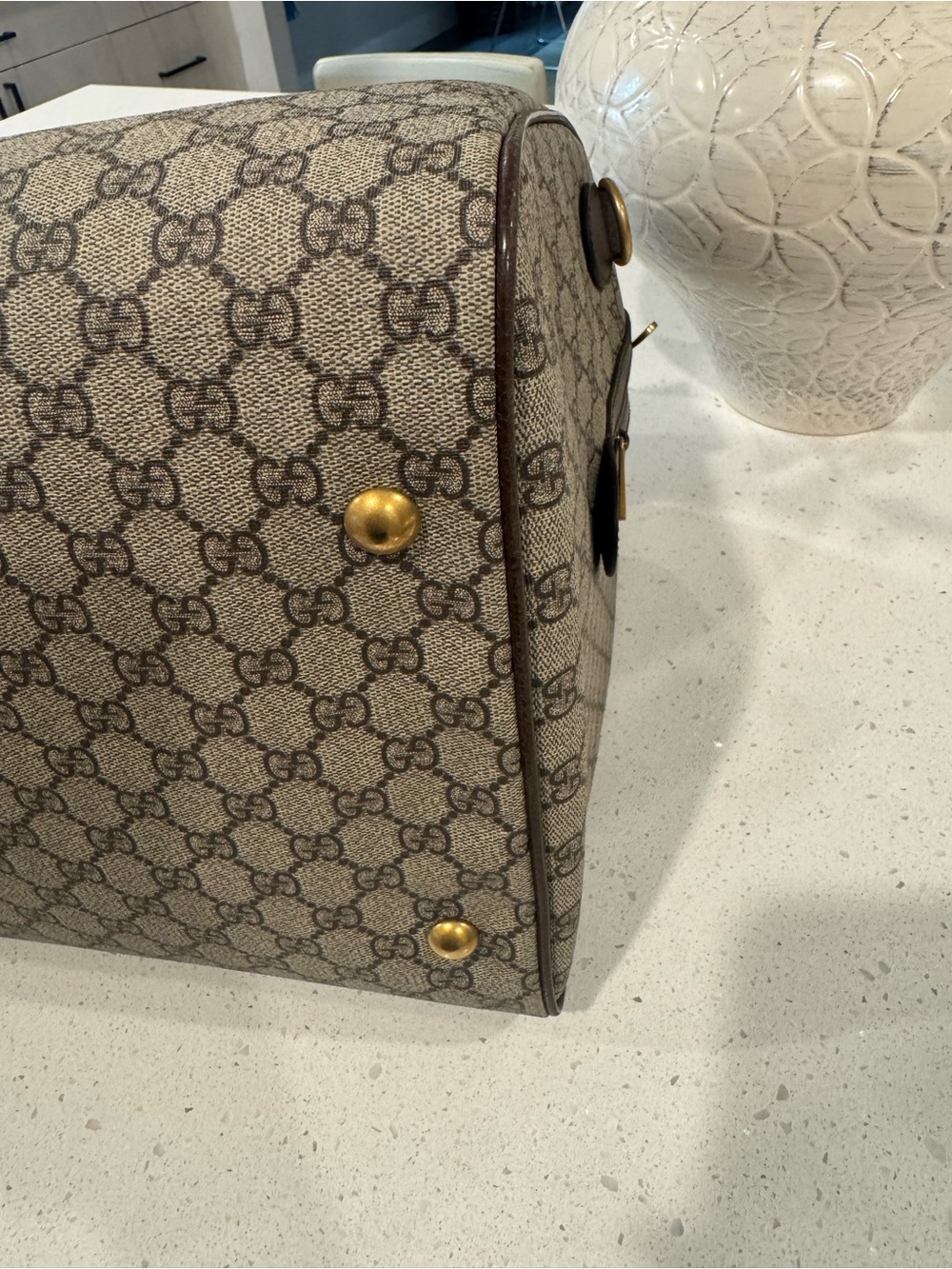 Gucci Ophidia GG Large Carry-On Duffle Beige/Ebony - Picture 6 of 10